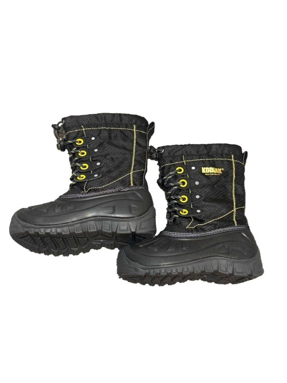 NWOT Kodiak Boy's Shoes Waterproof Charlie Glo Winter Snow Boots Size 1